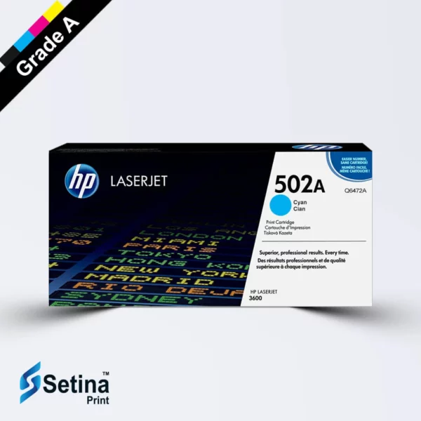 کارتریج لیزری رنگی HP 502A رنگ آبی