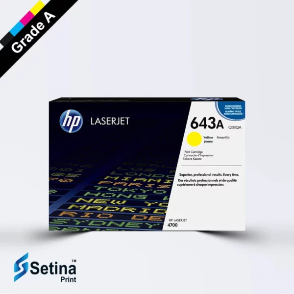 کارتریج لیزری رنگی HP 643A رنگ زرد