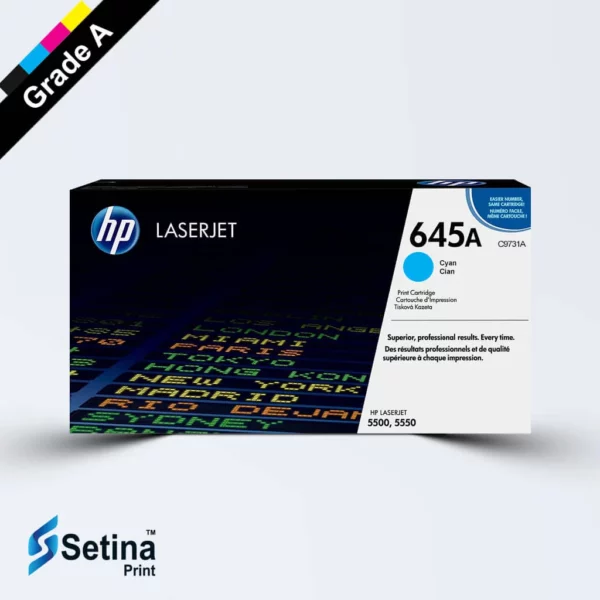 کارتریج لیزری رنگی HP 645 رنگ آبی