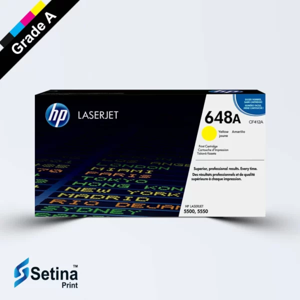 کارتریج لیزری رنگی HP 648A رنگ زرد